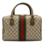 Gucci Vintage Pre-owned Canvas handvskor Beige, Dam