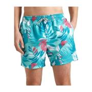 Pepe Jeans Bladtryck Badshorts Blue, Herr