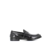 Officine Creative Svarta lädersandaler Black, Herr