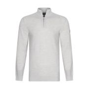 Cavallaro Merino Half Zip Pullover Kräm White, Herr