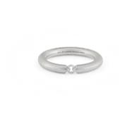 Le Gramme Segment Ring Tillverkad i Frankrike Gray, Unisex