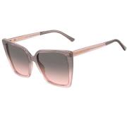 Jimmy Choo Rosa Acetat Solglasögon med Grå Linser Pink, Dam