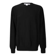 Comme des Garçons Räfflad Crew-Neck Sweater Black, Herr