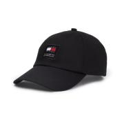 Tommy Hilfiger Bomull Logo Patch Keps - Svart Black, Herr