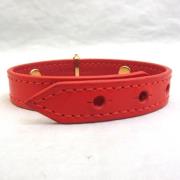 Louis Vuitton Vintage Pre-owned Laeder armband Red, Dam