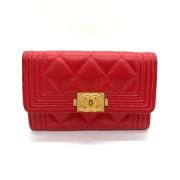 Chanel Vintage Pre-owned Laeder plnbcker Red, Dam