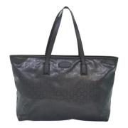 Gucci Vintage Pre-owned Canvas totevskor Black, Dam