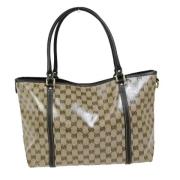 Gucci Vintage Pre-owned Canvas gucci-vskor Brown, Dam