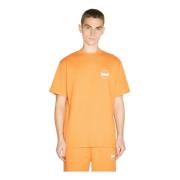 Boiler Room Logo Print T-shirt Kortärmad Crewneck Orange, Herr