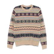 Ralph Lauren Fair Isle Intarsia Stickad Tröja Multicolor, Herr