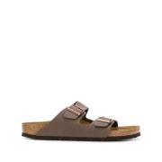 Birkenstock Brun Läder Dubbelremssandaler Brown, Herr