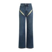 Y/Project Vintage Blue Cut Out Jeans Blue, Dam