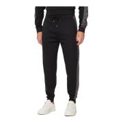 Hugo Boss Bomulls Sweatpants - Svart Tryckt Logotyp Black, Herr