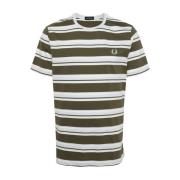 Fred Perry Rund hals bomull T-shirts och Polos Multicolor, Herr