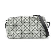 Issey Miyake Geometrisk Panelerad Crossbody-väska i Grå Gray, Herr