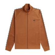 Fred Perry Herr Zip Hoodie med Logoband Orange, Herr