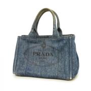 Prada Vintage Pre-owned Denim prada-vskor Blue, Dam