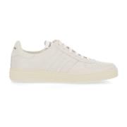 Tom Ford Läder Logotyp Sneakers Män Italien White, Herr