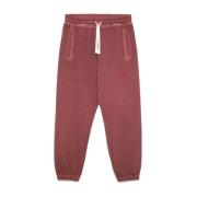 Vision OF Super Röda bomulls sweatpants med broderat logotyp Red, Herr