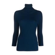 Aspesi Stiliga Sweaters Blue, Dam