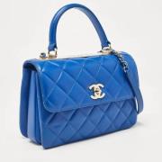 Chanel Vintage Pre-owned Laeder handvskor Blue, Dam