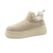 Crime London Kvinnors Snoze Boot Aw24 White, Dam