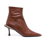 N21 Platta skor med 88mm klack Brown, Dam