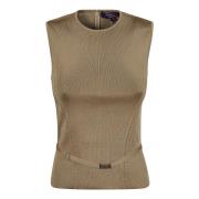 Ralph Lauren Slvls Shell-Sleeveless-Pullover Gray, Dam