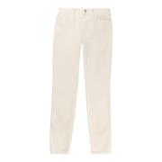 7 For All Mankind Lyxiga Straight Leg Denim Jeans Beige, Dam