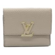 Louis Vuitton Vintage Pre-owned Laeder plnbcker Beige, Dam