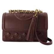 Tory Burch Laeder axelremsvskor Brown, Dam