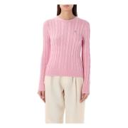 Ralph Lauren Damkläder Stickat Karamellrosa Ss25 Pink, Dam