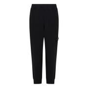 Stone Island Svarta joggingbyxor Aw24 Black, Herr