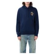 Ralph Lauren Palm Hoodie Blue, Herr