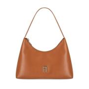 Furla Brandy Diamond S Läder Axelväska Brown, Dam