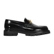 Celine Svarta Läderloafers Elegant Stil Black, Herr