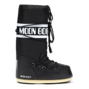 Moon Boot Svarta ankelboots för män Black, Herr