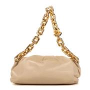 Bottega Veneta Vintage Pre-owned Laeder kuvertvskor Beige, Dam