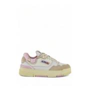 Autry Vita Sneakers med Beige och Rosa Accents White, Dam