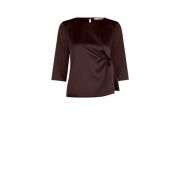 Rinascimento Elegant blus - Höst Vinter Kollektion Brown, Dam