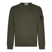 Stone Island Grön Crewneck Sweater Aw24 Green, Herr