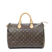 Louis Vuitton Vintage Pre-owned Canvas handvskor Brown, Dam