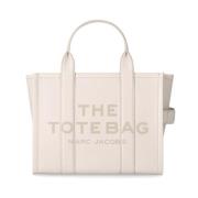 Marc Jacobs Vit Läder Medium Tote Handväska White, Dam