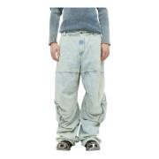 Diesel Baggy Jeans med Flera Fickor Blue, Herr