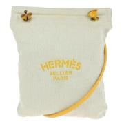 Hermès Vintage Pre-owned Canvas axelremsvskor Beige, Dam