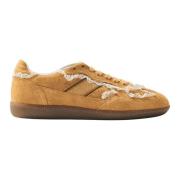 Alohas Tb.490 Virkad Honung Läder Sneakers Yellow, Dam