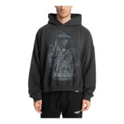 Represent Mönstrad Logotyp Hoodie Black, Herr