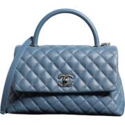 Chanel Vintage Pre-owned Laeder chanel-vskor Blue, Dam