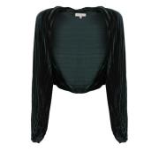 Antonelli Firenze Grön Velvet Shawl Sweaters Green, Dam