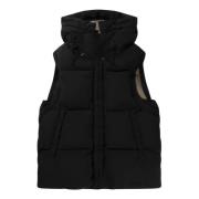 Ten C Svart Tvättad Dunfyll Gilet Black, Herr